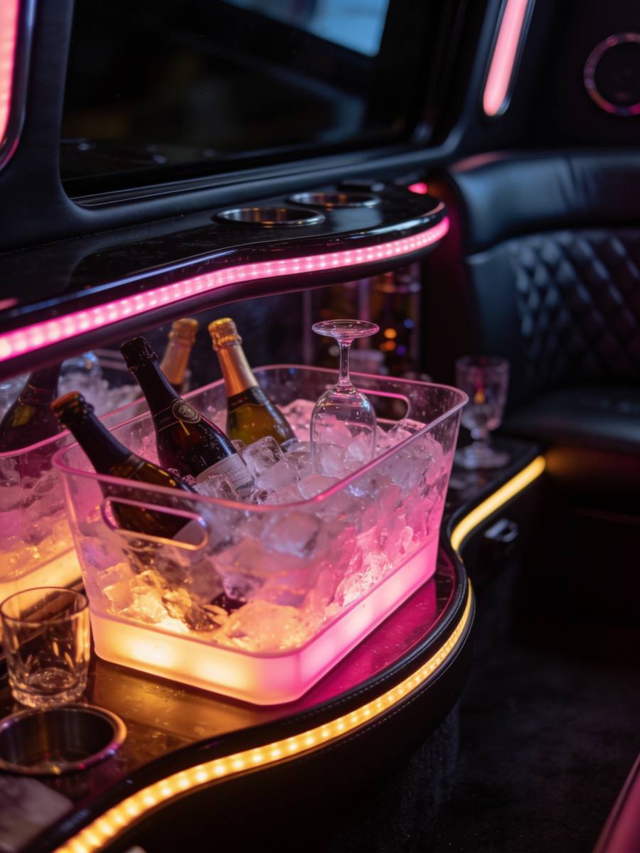 Backlit bar top