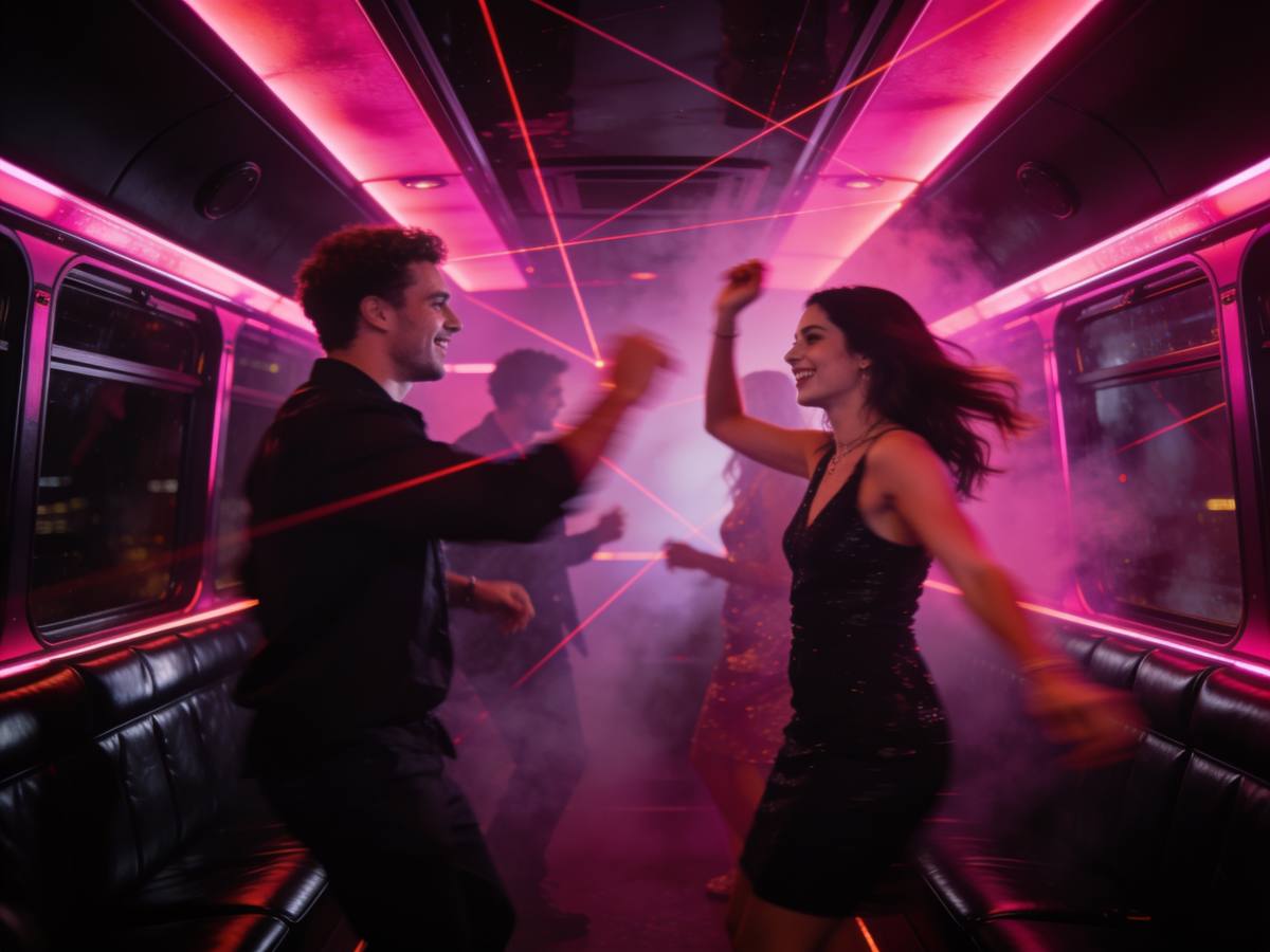 Guests dancing